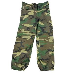 Raven Military Camo Pants Green Camouflage Woodland Gore-Tex Made In USA Medium